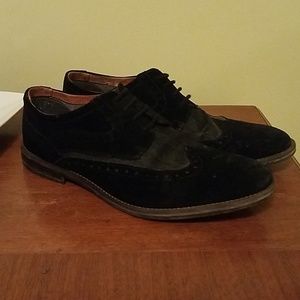 Sold.    BAR III mens dress shoes Suede and Denim